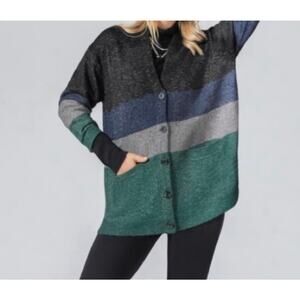 Cabi Tiered button front cardigan XS